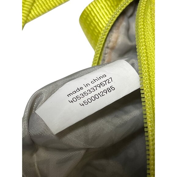 Müller & Meirer Yellow Nylon Crossbody Bag W/ Adjustable Strap & Zipper Pockets - Picture 6 of 9